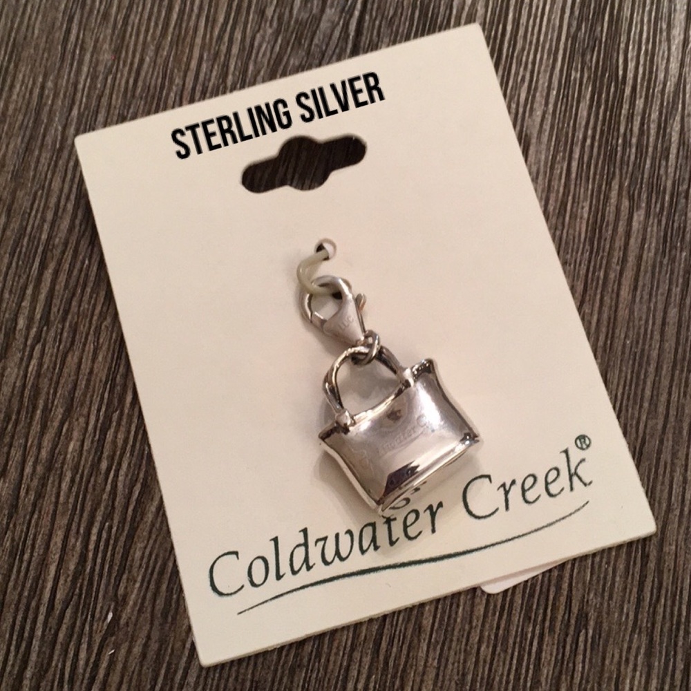 Sterling Silver Tote Handbag Charm Coldwater Creek